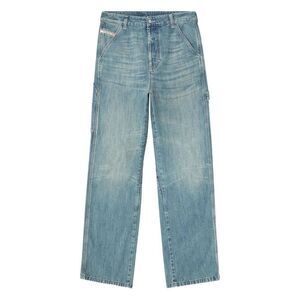 DIESEL Men's Distressed Straight Leg Jeans Men BLUE Pants